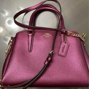 Coach Mini CarryAll Fuchsia Like New